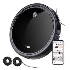 TCL Robot Vacuum Cleaner Ultra Slim, 2000Pa Suction for Pet Hair, Hard Floor & Medium-Pile Carpets, for $220