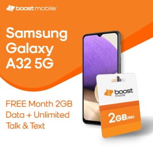 Samsung Galaxy A32 5G Android Phone for $100 Samsung Galaxy A32 5G Android Phone for $100