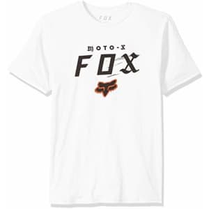 Fox Head Fox Men's Moto-X Short Sleeve Premium T-Shirt, Optic White, S for $34