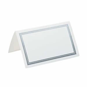 Fun Express Silver Rimmed Place Cards for Wedding - Party Supplies - Favors - Placecards and Holders - Wedding for $5 Fun Express Silver Rimmed Place Cards for Wedding - Party Supplies - Favors - Placecards and Holders - Wedding for $5