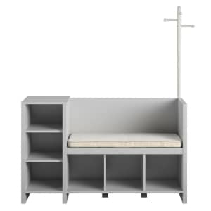 RealRooms Jocelyn Storage Bench and Coat Rack for $240 RealRooms Jocelyn Storage Bench and Coat Rack for $240