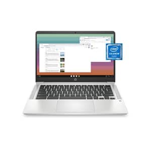 HP Chromebook 14 Laptop, Intel Celeron N4120, 4 GB RAM, 64 GB eMMC, 14" HD Display, Chrome OS, Thin for $320