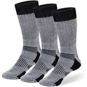 Cozia Men's Merino Wool Thermal Boot Socks 3-Pack for $9 Cozia Men's Merino Wool Thermal Boot Socks 3-Pack for $9