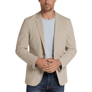 Joseph Abboud Men's Seersucker Slim Fit Casual Coat for $50 Joseph Abboud Men's Seersucker Slim Fit Casual Coat for $50