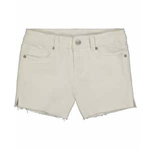 HUDSON Girls' Stretch Denim Cut-Off Shorts, White Wash, 8 for $18