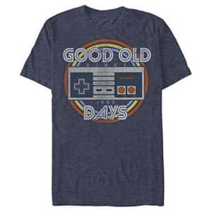 Nintendo Men's NES Controller Good Old Days T-Shirt, Navy Blue Heather, Large for $20