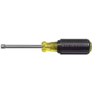 4mm Nut Driver with 3-Inch Hollow Shaft and Cushion Grip Klein Tools 630-4MM for $7