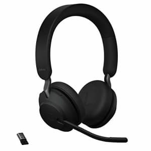 Jabra Evolve2 65 MS Wireless Headphones with Link380a, Stereo, Black Wireless Bluetooth Headset for for $211 Jabra Evolve2 65 MS Wireless Headphones with Link380a, Stereo, Black Wireless Bluetooth Headset for for $211