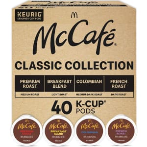 Keurig McCafe Classic Collection 40-Count K-Cup Variety Pack for $15 w/ Prime