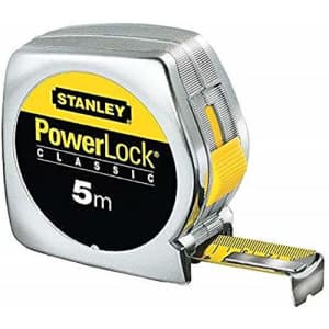 Stanley 1-33-191 Power lock Tape Measure with end hook without hole, Silver for $50