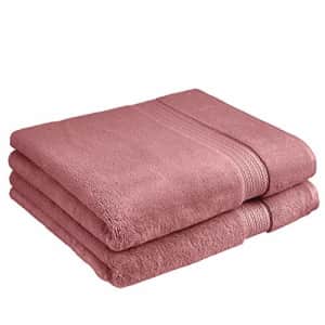 Amazon Basics Luxury Performance Bath Towel - 2-Pack, Dusted Orchid for $27