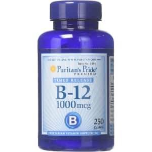 Puritan's Pride Puritans Pride Vitamin B-12 1000 Mcg Timed Release Caplets 250-Pack for $9.26 via Sub. & Save Puritan's Pride Puritans Pride Vitamin B-12 1000 Mcg Timed Release Caplets 250-Pack for $9.26 via Sub. & Save