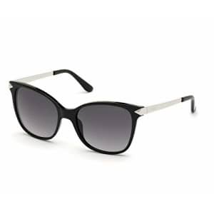 Guess sunglasses (GU-7657-S 01C) Shiny Black - Silver - Grey Gradient lenses for $60