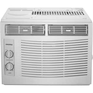 AMANA 5,000 BTU 115V Window-Mounted Air Conditioner with Mechanical Controls, White for $219