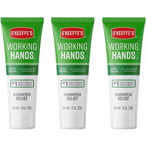 O'Keeffe's 1-oz. Working Hands Hand Cream 3-Pack for $12 O'Keeffe's 1-oz. Working Hands Hand Cream 3-Pack for $12