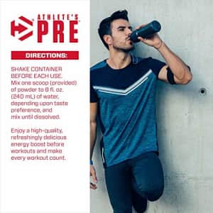 Dymatize Athlete's Pre Workout Powder with Caffeine, Improved Pump & Energy, Low Calorie and No for $20 Dymatize Athlete's Pre Workout Powder with Caffeine, Improved Pump & Energy, Low Calorie and No for $20