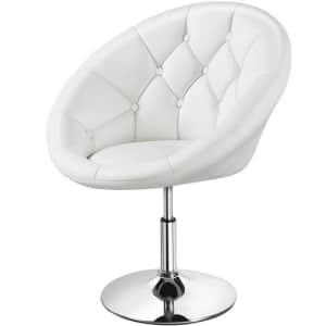 Yaheetech Swivel Tufted Barrel Chair for $104 Yaheetech Swivel Tufted Barrel Chair for $104
