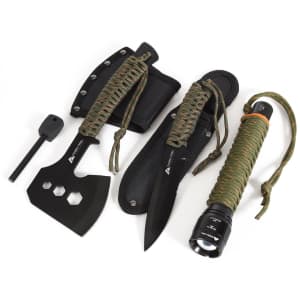 Ozark Trail 6-Piece Paracord Handle Camping Survival Tool Kit for $15
