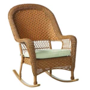 Living Accents Palmaro Wicker Patio Rocking Chair for $170