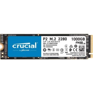 Crucial P2 1TB SATA M.2 Internal SSD for $96