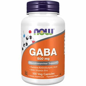 Now Foods Now Supplements, GABA (Gamma-Aminobutyric Acid)500 mg + B-6, 100 Count, Veg Capsules for $9 Now Foods Now Supplements, GABA (Gamma-Aminobutyric Acid)500 mg + B-6, 100 Count, Veg Capsules for $9