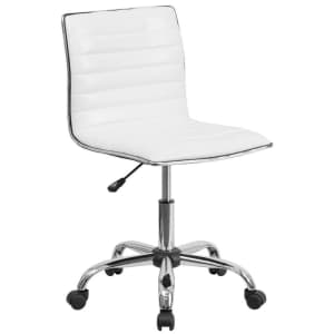 Flash Furniture Designer Low Back Armless Ribbed Swivel Task Chair for $69
