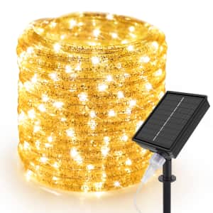 33-Foot Solar LED Rope Lights for $14 33-Foot Solar LED Rope Lights for $14