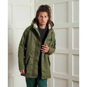 Superdry Men's Winter Aviator Parka Jacket for $63 Superdry Men's Winter Aviator Parka Jacket for $63