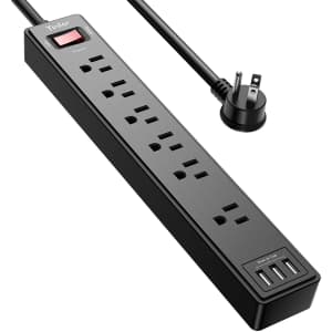 Yintar 6-Outlet Surge Protector Power Strip for $16