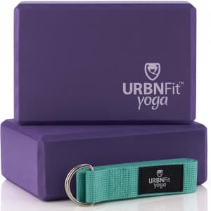 Urbnfit Foam Yoga Block 2-Pack w/ Strap for $9 w/ Prime
