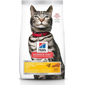 Hill's Pet Nutrition Science Diet Urinary & Hairball Control 7-lb. Dry Cat Food for $24 via Sub & Save