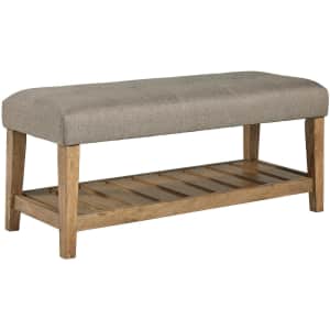 Signature Design by Ashley Cabellero Modern Upholstered Accent Bench for $100