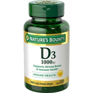 Nature's Bounty Vitamin D3 350-Count Bottle for $5.28 via Sub & Save Nature's Bounty Vitamin D3 350-Count Bottle for $5.28 via Sub & Save