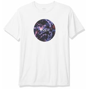 RVCA Men's Motors Short Sleeve Crew Neck Shirt, White, XL for $25 RVCA Men's Motors Short Sleeve Crew Neck Shirt, White, XL for $25