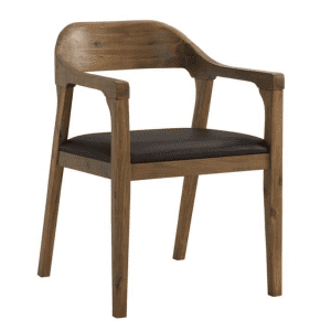 Boraam Rasmus Acacia Wood Dining Arm Chair for $116