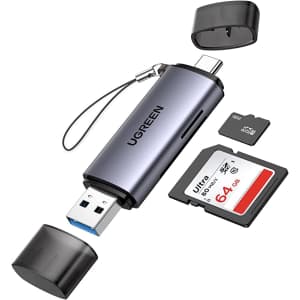 Ugreen USB 3.0 & Type C Card Reader for $12