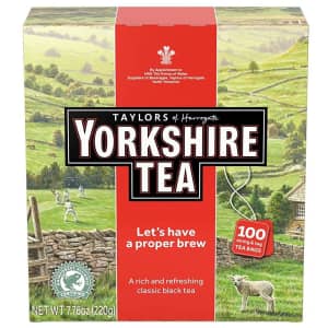 Yorkshire Tea Taylors of Harrogate Teabag 100-Pack for $4.17 via Sub & Save