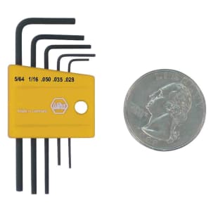 Wiha Tools 5-Piece Mini L-Key Short Hex SAE Set for $4 Wiha Tools 5-Piece Mini L-Key Short Hex SAE Set for $4