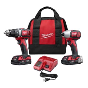 Milwaukee M18 Li-Ion Compact Cordless Power Tool Set for $200 Milwaukee M18 Li-Ion Compact Cordless Power Tool Set for $200