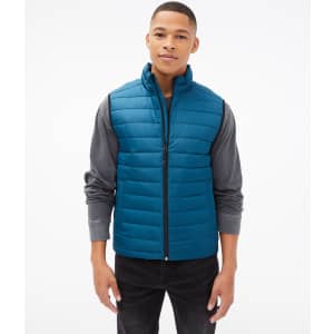 Aeropostale Men's Quilted Puffer Vest for $15