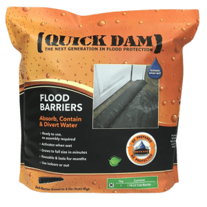 Quick Dam 17-Foot Water-Activated Flood Barrier for $25
