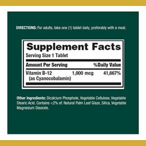 Nature's Bounty Natures Bounty Vitamin B-12 Supplement, Supports Metabolism and Nervous System Health, Tablets, for $14 Nature's Bounty Natures Bounty Vitamin B-12 Supplement, Supports Metabolism and Nervous System Health, Tablets, for $14