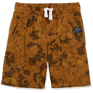 Lucky Brand Boys' Toddler Pull-on Shorts, Kelp Cargo, 3T for $14