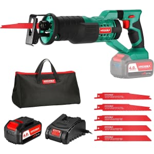 Hychika 20V Cordless Reciprocating Saw for $58