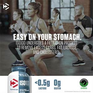 Dymatize ISO 100 Whey Protein Powder with 25g of Hydrolyzed 100% Whey Isolate, Gluten Free, Fast for $76 Dymatize ISO 100 Whey Protein Powder with 25g of Hydrolyzed 100% Whey Isolate, Gluten Free, Fast for $76