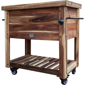 Backyard Discovery 100-Quart Acacia Wood Patio Cooler for $299
