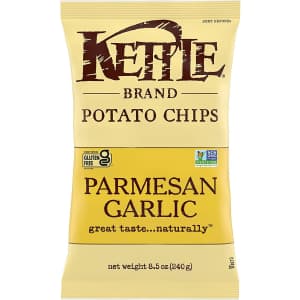 Kettle Brand Potato Chips Parmesan Garlic 8.5-oz. Bag for $2.73 via Sub & Save Kettle Brand Potato Chips Parmesan Garlic 8.5-oz. Bag for $2.73 via Sub & Save