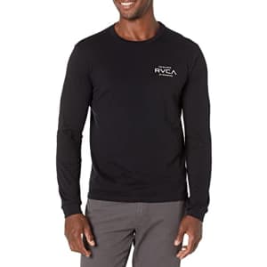 RVCA Men's Graphic Long Sleeve Crew Neck Tee Shirt, Mold Ls/Black, Small for $29 RVCA Men's Graphic Long Sleeve Crew Neck Tee Shirt, Mold Ls/Black, Small for $29