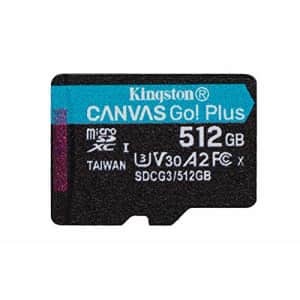 Kingston Canvas Go! Plus 512 GB Class 10/UHS-I U3 microSDXC SDCG3512GBSP for $100