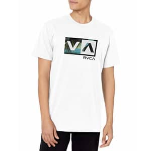 RVCA Men's Graphic Short Sleeve Crew Neck Tee Shirt, Balance Box/White, XX-Large for $19